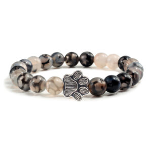 Natural Cat Paw Fashion Couple Beaded Bracelets