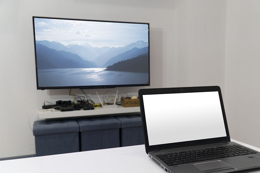 Laptop and Tv