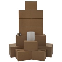Single walled moving house boxes