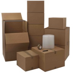 Double walled boxes for moving house 