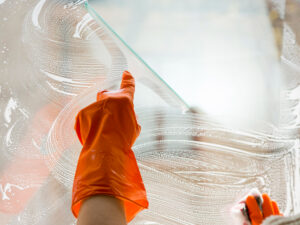 Glass spraying